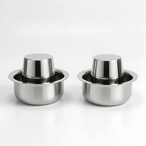 Image of Traditional Kumbakonam Coffee Dabara Set | Stainless Steel Pack of 2 | 100 ml Tumbler with 200 ml Bowl | South Indian Filter Coffee Serveware Drinkware Mirror Finish
