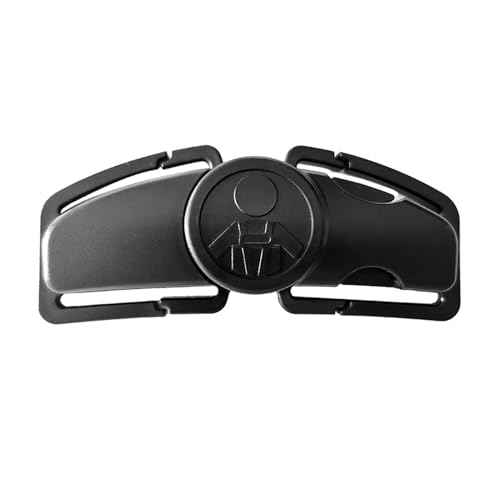 Image of Universal Child Car Seat Chest Harness Clip Universal Safer Belt Clip Buckle Lock Stroller Chest Clip Adjustable Guard for Baby and Kids (Chest Clip and Pad Set-Black)