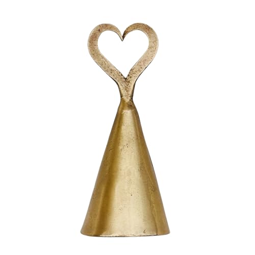 Living Ideas Hand Forged Heart Shaped Candle Snuffer - Iron Handmade Candle Extinguisher - Classic Blacksmith Look - Gift for Candle Lovers