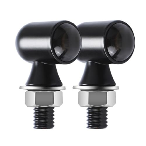 Clignotants LED pour motos Bobber feux clignotant ambre 12V universel 8mm