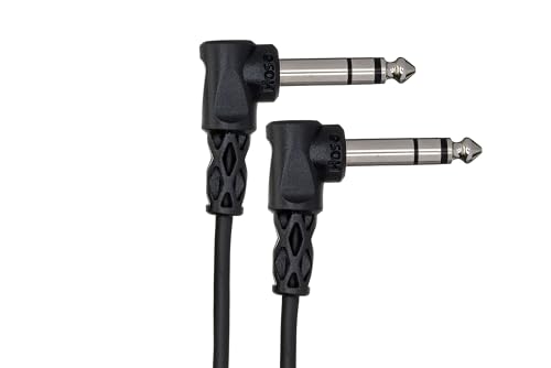 Hosa CSS-103RR Cable Balanceado 1/4 TRS ángulo recto 3 Pies miniatura 2