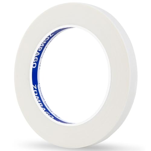 Zompago A3025-50-20 White Art Tape –Removable Low Tack Masking Tape For Craft Supplies,Picture Framing,Watercolor Painting & Education Supplies -Versatile Glue Tape cover