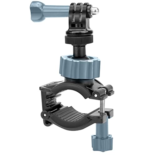 USA Gear Universal Handlebar Mount for Action Cameras, Compatible with GoPro, DJI Osmo, Insta360, 1.5 inch Diameter