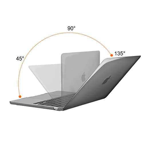 Image of TechTrendz Case Compatible for MacBook Air 13.6 inch M4 A3240 M3 A3113 M2 A2681 with Touch ID,2025 2024 2022 Release,M2 M3 M4 Air 13'' Laptop Protective Plastic Hard Shell Cover - Black