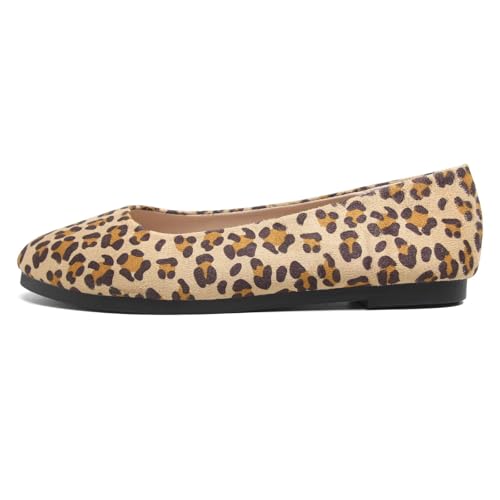 Image of Dear Time Women's Flats Comfortable Slip On Ballet Flats Soft Solid Casual Shoes