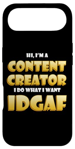 Content Creator IDGAF Meme Video Content Creation Cosplay �X�}�z�P�[�X iPhone Air �p