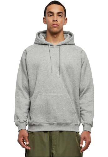 Urban Classics Herren Blank Hoody TB014 Urban Fit, Grau, M