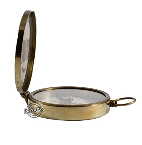 Brújula de regalo de latón - para hijo de papá y mamá - Navegación grabada American Scout - Recuerdos de bautizo, cumpleaños para hombres y mujeres miniatura 5