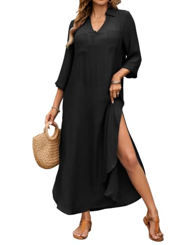Bsubseach Womens Bathing Suit Cover Up Swimsuit Beach Dress with Pockets