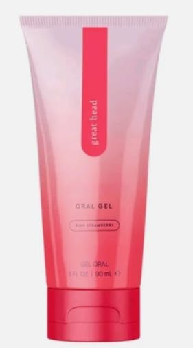 Great Head- Oral Gel Pink Strawberry- Relax Throat, Curb Gag Reflex