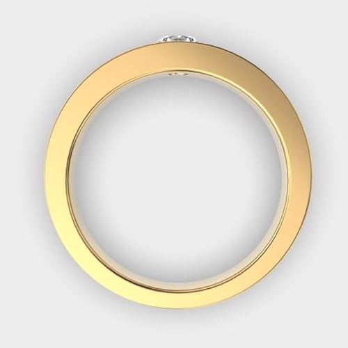 Bague solitaire en moissanite le cadeau idéal pour homme