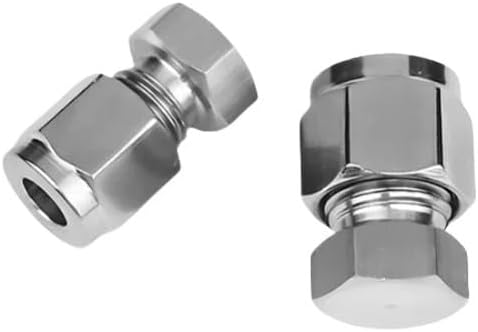 1/2インチODチューブ304ステンレススチールエンドストッパー圧縮継手1個。
