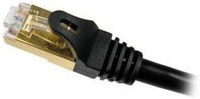 Nexhi CAT-7 Shielded 10 Gigabit 600MHz Ethernet Cable, Black