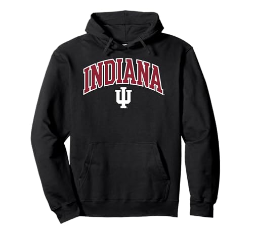 Indiana Hoosiers Arch Over Logo Officially Licensed Pullover Hoodie