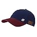 RRvane Vintage Washed Twill Cotton Dad Hat - Soft Unstructured Adjustable Baseball Cap (Navy/Burgundy)