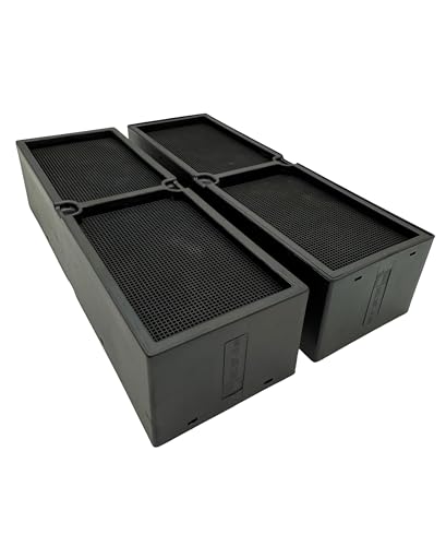 purero® Aktivkohlefilter/Keramikfilter -Ersatz für AEG Kohlefilter 4055550331 (2 St.)- Passend für AEG Induktionskochfeld Modell IDE 74243 IB - Serie 942150896 xx - Made in Germany