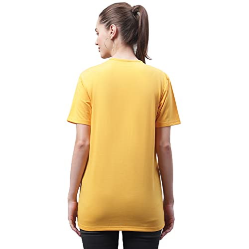 Image of Mack Jonney Women V Neck Cotton Solid Regular Fit T-Shirt-V Anthraa 001-P