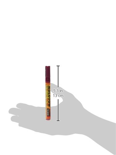 Molotow ONE4ALL Acrylic Paint Marker, 2mm, Burgundy, 1 Each (127.204)