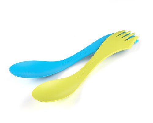 Light My Fire BPA-Free Tritan Large Serving Spork, 2-Pack, Lime/Cyan