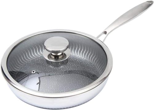 Wok antiadherente 26cm con tapa de vidrio y mango ergonómico miniatura 1