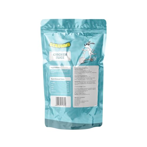 Image of Scrummy Chicken Slice Dog Treats, (Pack of 3) 70g Soft & Tasty Training Snacks | High Protein, Easy to Digest, Healthy Rewards for Puppies & Adult Dogs