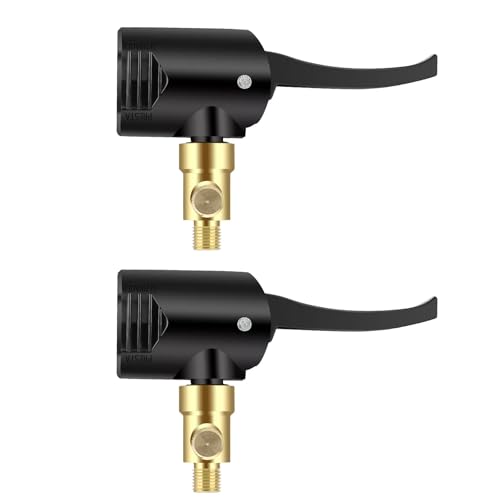 DBEIXIWEI 2PCS 2-in-1 Dual Head Inflatable Air Chuck with 7.8mm Male Thread Fitting & Deflation Knob Tires Inflating Assembly