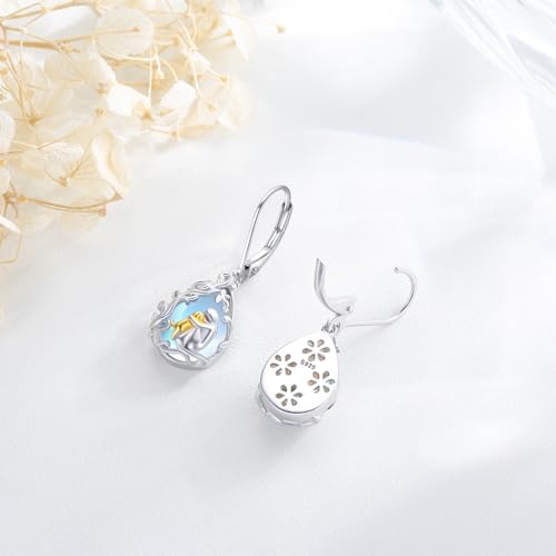 Image of 925 Sterling Silver Dog Earrings Cute Animal Puppy Stud Earrings Dog Jewelry Gifts for Women Girls Pet Lover Hypoallergenic Earrings for Sensitive Ears