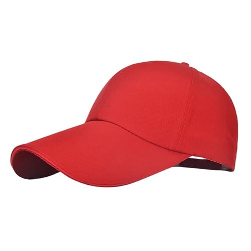 Generisch 2026 - Hombres Y Mujeres Casual Regular Juventud Colorido High Street Cap Gorra de Béisbol Gorra de Hombres La, rojo, talla única