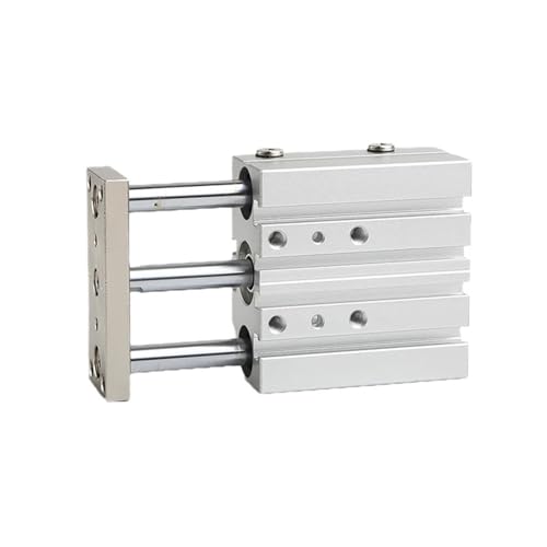 Actuador neumático de doble guía TCM20 compacto con carrera útil de 50mm 6