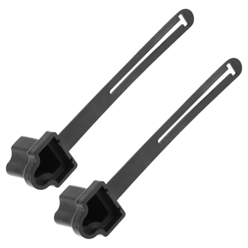 Protecteur prise à 3 broches noir pour cordon de bloc moteur, lot de 2