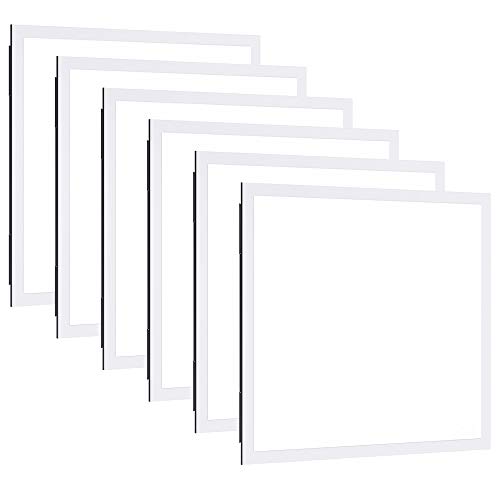 Sunco Lighting 2x2 LED Flat Panel Light Fixture 5000K Daylight, Drop Ceiling Office Lights 40W, Dimmable 0-10V, 4400 LM, Flat Backlit Fixture, Direct Wire, Dustproof Commercial Grade, ETL/DLC 6 Pack