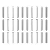 QUARKZMAN 50 Piezas Pasadores Cilíndricos M2(2mm) x 12mm Acero Inoxidable 304 Soporte Para Estantes Pequeños Barra De Fijación Para Dispositivos Metálicos Plateado