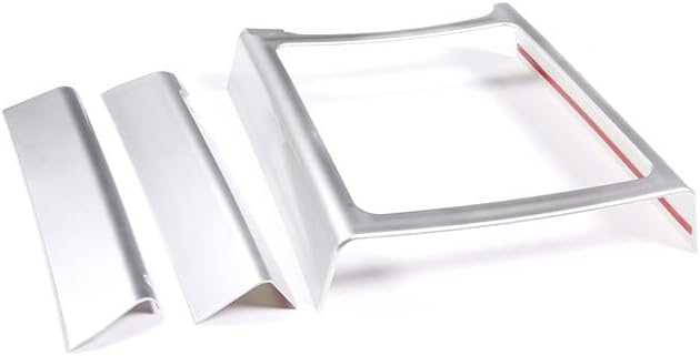 Car Center Panel Trim For Hummer For H2 2003-2007 Car Central Control Gear Shift Panel Cover Trim Frame Stickers Auto Accessories(Silver)