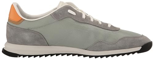 Image of BOSS Men's Zayn Low Profile Suede Leather Two Tone Sneaker