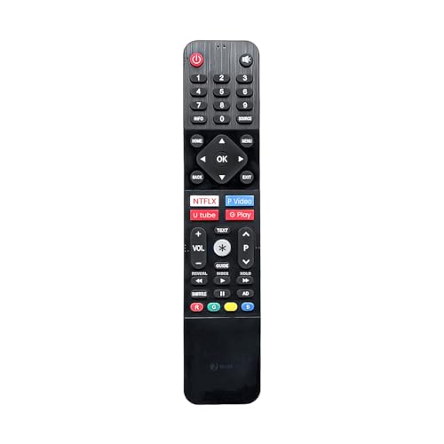 Image of 7SEVEN Compatible with Motorola TV Remote Control Suitable for Smart 4K LED UHD OLED Android Television Non Voice Command with Streaming Apps - Match Keys Exactly with Existing Remote Controller