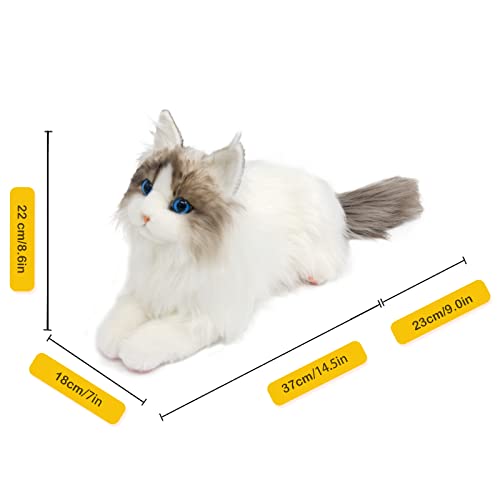 Chongker Stuffed Animals Handmade Realistic Plush Toy Companion Pet Gifts For Women Birthday Anniversary Cat Lover #TOP3