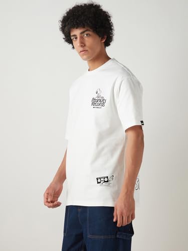 T-shirt Peanuts en coton avec imprimé graphique surdimensionné - 3