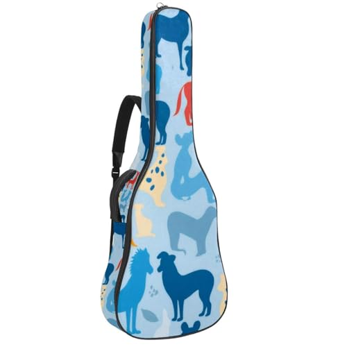 Sac pour guitare multicolore idéal pour transporter votre musique partout