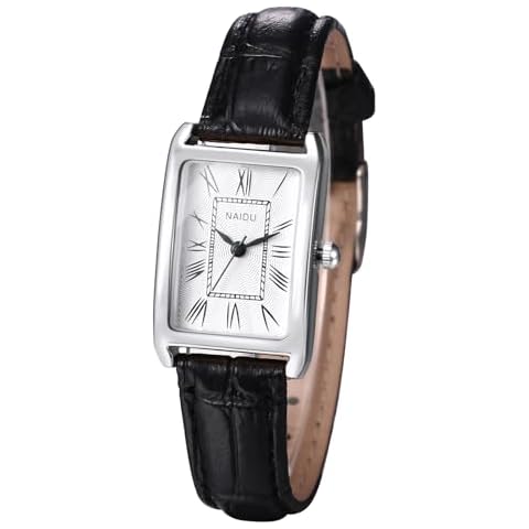 Silverora Rectangular Leather Women's Watch Cover