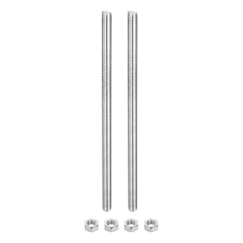 Tiges filetées M12 inox 304 pas 1.25mm anti-corrosion pour fixation de structures