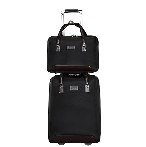ANIIC Luggage Suitcases With Wheels 2-Piece Nylon Luggage Stripe 20inch Luggage Sets Anti-Theft Combination Lock Suitcases Suitcase Spinner Luggages (Color : E, Size : 2-Piece)