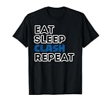 Eat Sleep Clash Repeat Video Game Royale Video Gamer T-Shirt, Men, Black, 3X-Large