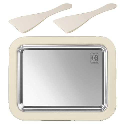 Rolled Ice Maker,Stainless Steel Yogurt And Stir-Fry | Home Rolled Ice Tray - For Beginners Pastry Chefs Party Organizers Cafe Restaurant Truck Food Street