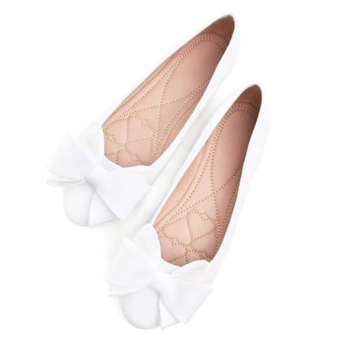 Image of TN TANGNEST Women Fashion Bowknot Flats Comfort Pointed Toe Dress Shoes