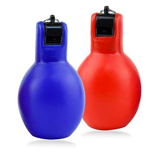 Auptiz Silbato de Mano 2Pcs Silbato Deportivo con cordón Silbato de Higiene,Silbato de Mano,Silbato Arbitro,Alternativa higiénica al Silbato de Boca Convencional Cover