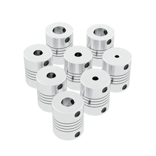 Accouplement flexible D19L25 en aluminium usiné pour guidage de haute précision 7x8mm