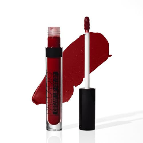 Image of Palladio Long-Wear Cream Lip Color Liquid Lipstick, transfer proof high intensity color pigment, smooth lightweight formula, cream color matte finish, all day wear (Exposed)