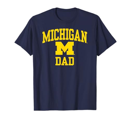 Michigan Wolverines Dad Icon Navy Officially Licensed T-Shirt