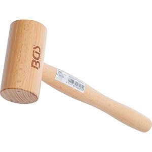 BGS 74519 Houten hamer, diameter 55 mm, 180 g, timmermanshamer