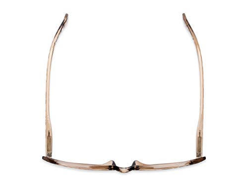 Readers.com Reading Glasses: The Brit Reader, Plastic Cat Eye Style for Women - Brown Leopard, 1.00